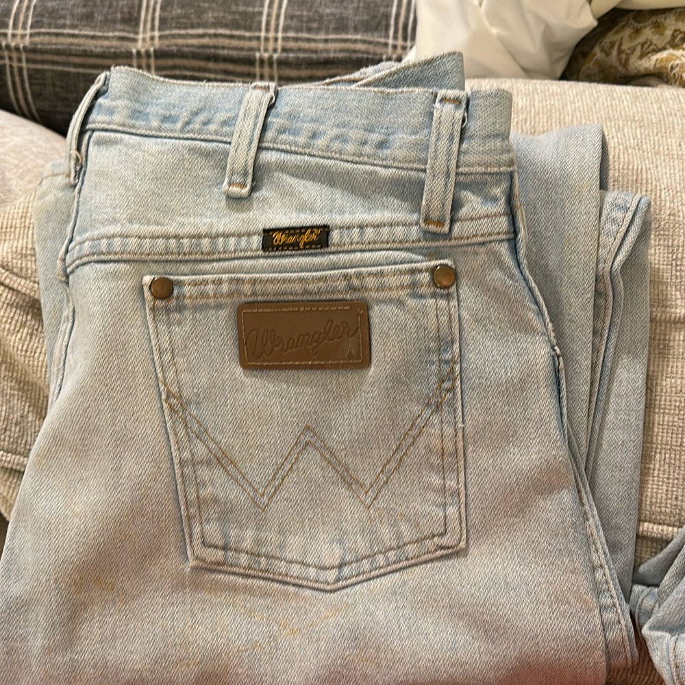 Wrangler Jeans Men’s Stonewashed 33x34 for work outdoors